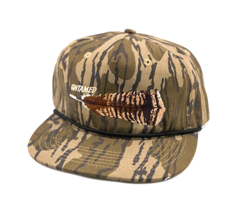Mossy Oak Turkey Feather Rope Hat