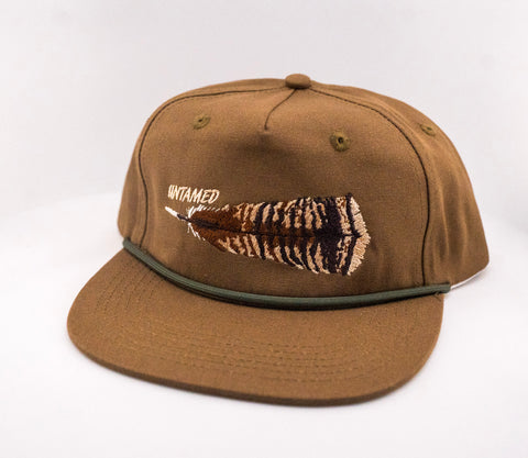 Turkey Feather Rope Hat
